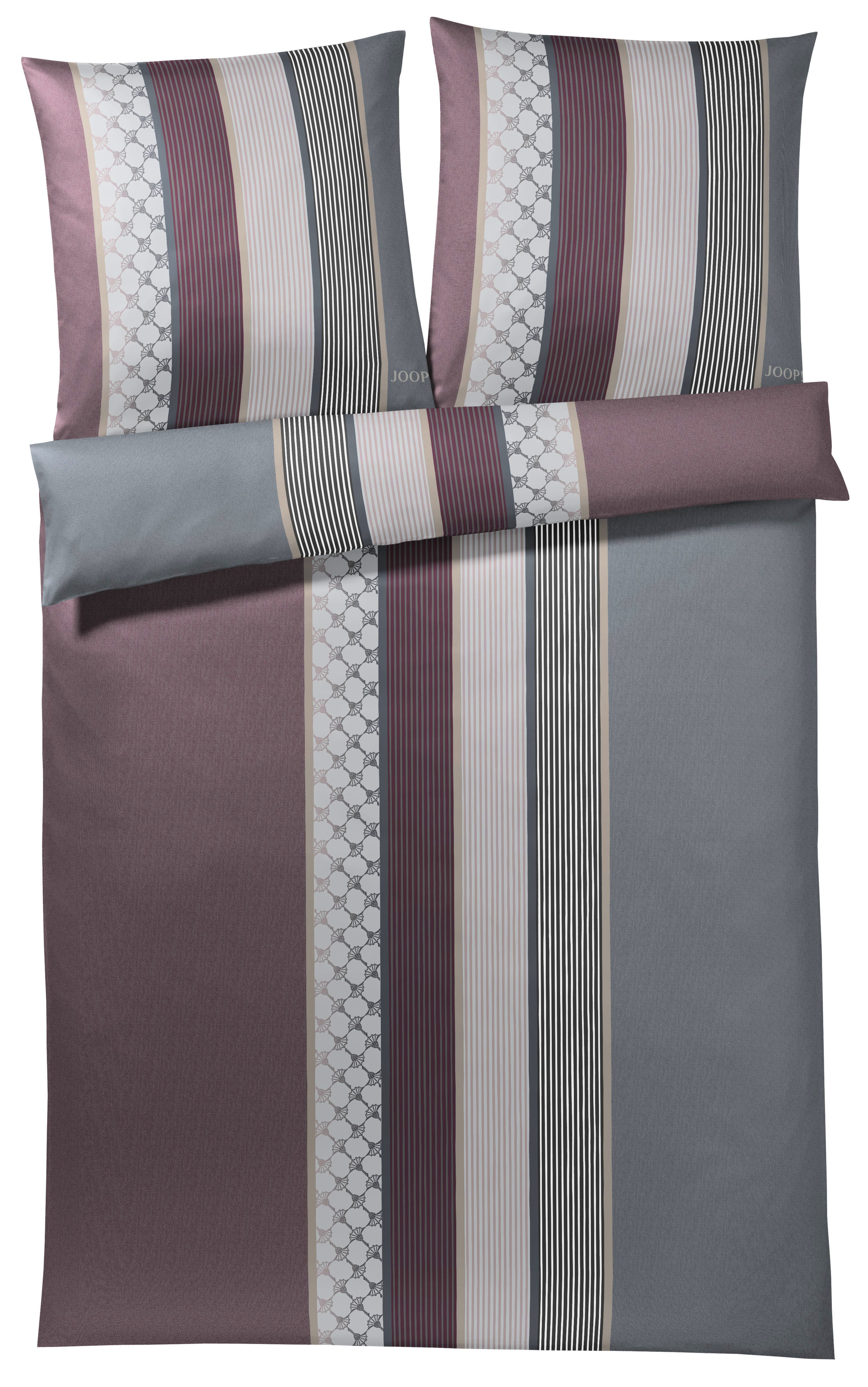 Elegante Bettwäsche Joop! 155x220 cm CORNFLOWER STRIPES 155x220cm in Cornfower Stripes weinrot, Moebel, Inneneinrichtung, Bett, Kissen, Klebeband