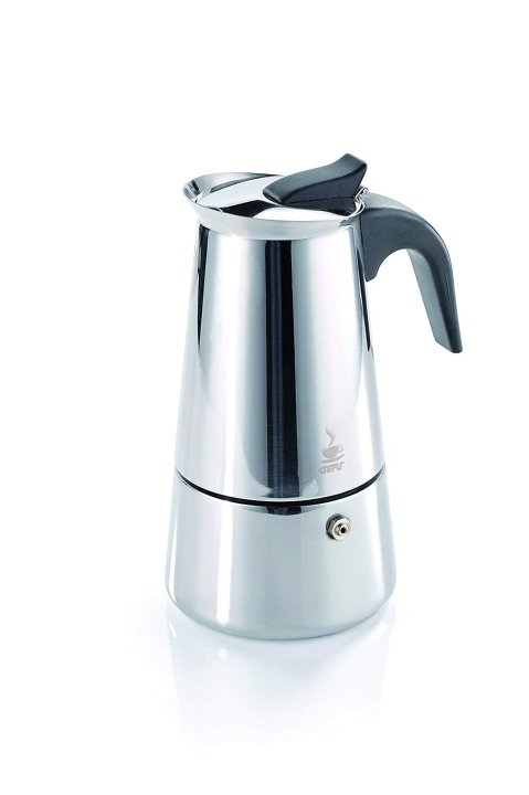 GEFU Espressokocher Emilio schwarz/silber