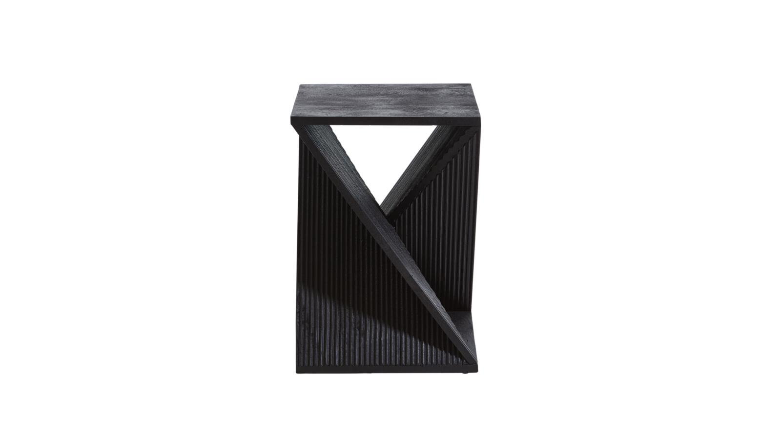 Gutmann Beistelltisch CORBY B/H ca.35x50cm in Mango massiv sandgestrahlt