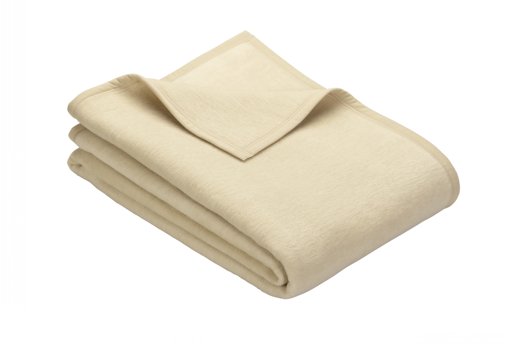 Ibena Uni-Decke PORTO 180x220cm in Farbe creme