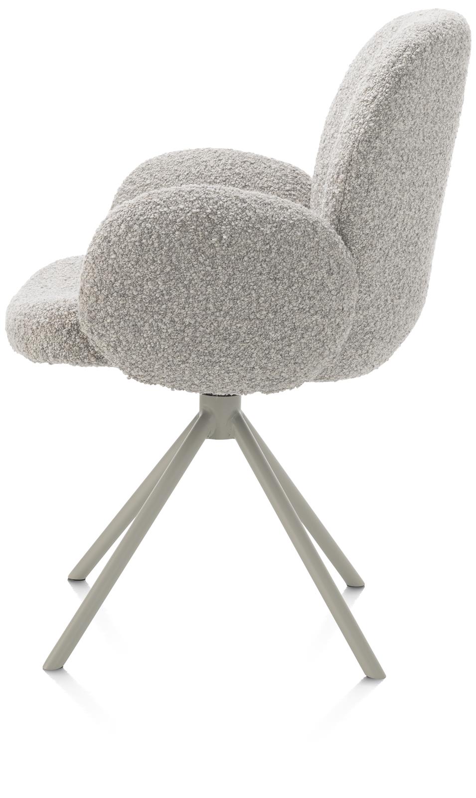 XOOON Armstuhl  JAXON ca. B66 H85 T63 cm in Stoff Brioni kiesel