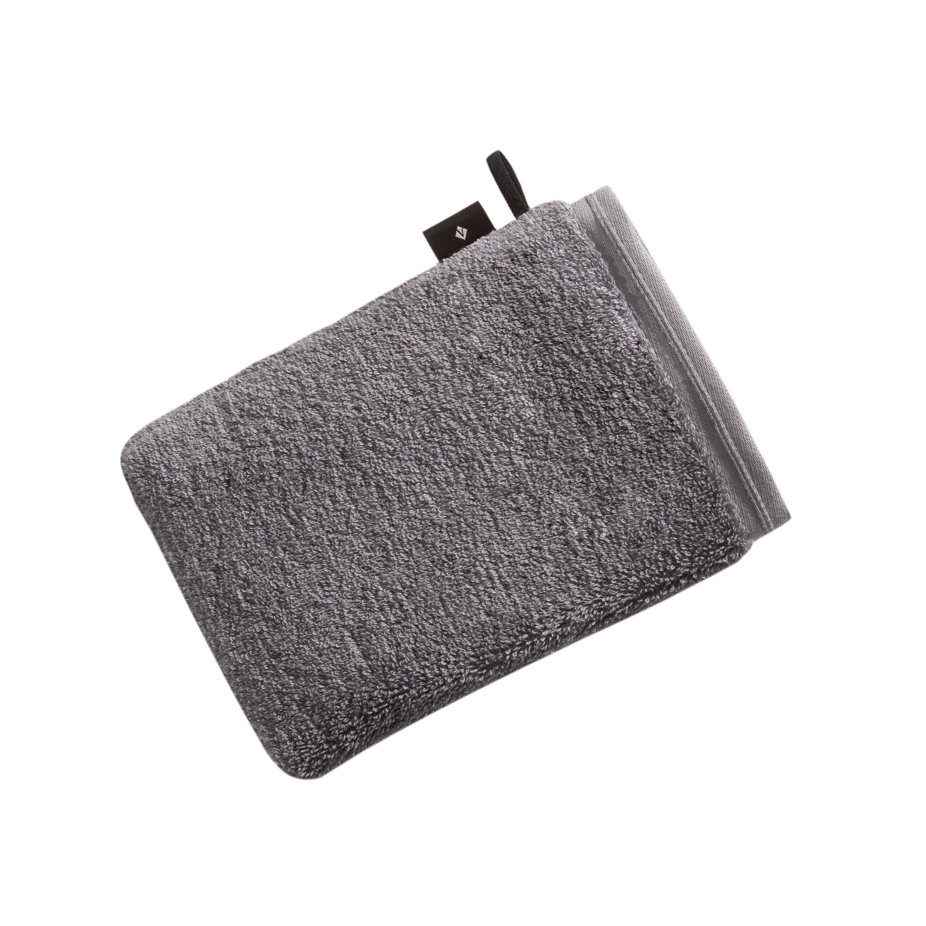 Vossen Waschhandschuh Vegan Life ca. 16x22cm in Farbe dunkelgrau
