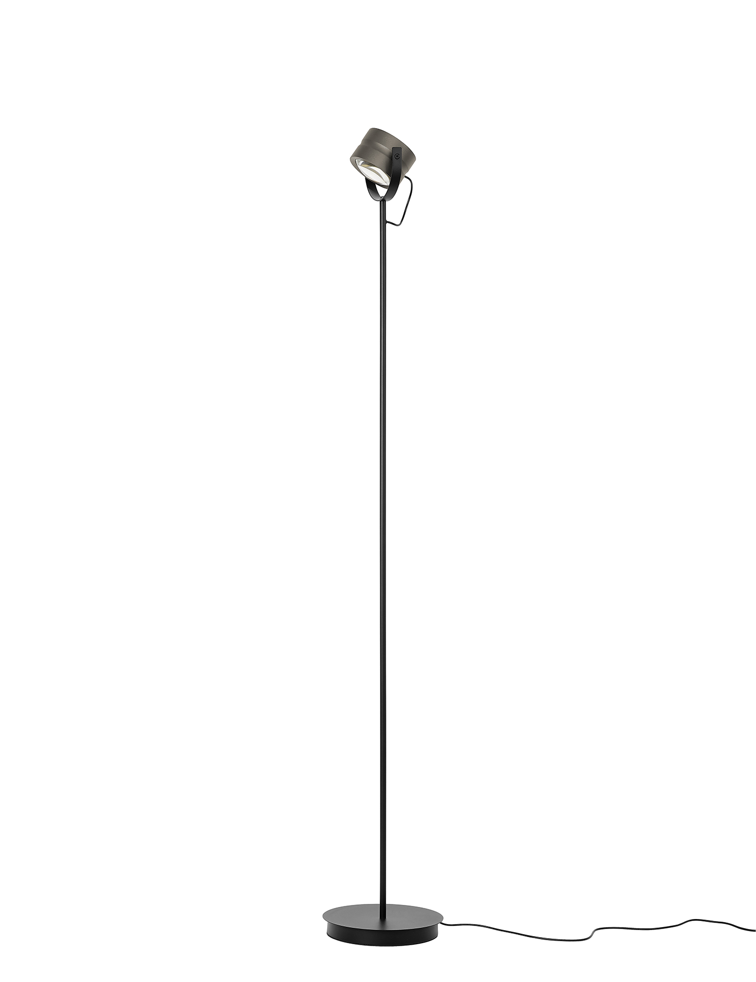 B-Leuchten LED-Stehleuchte  Durchmesser ca. 24cm, Höhe ca. 155cm in Bronze eloxiert, Lampe