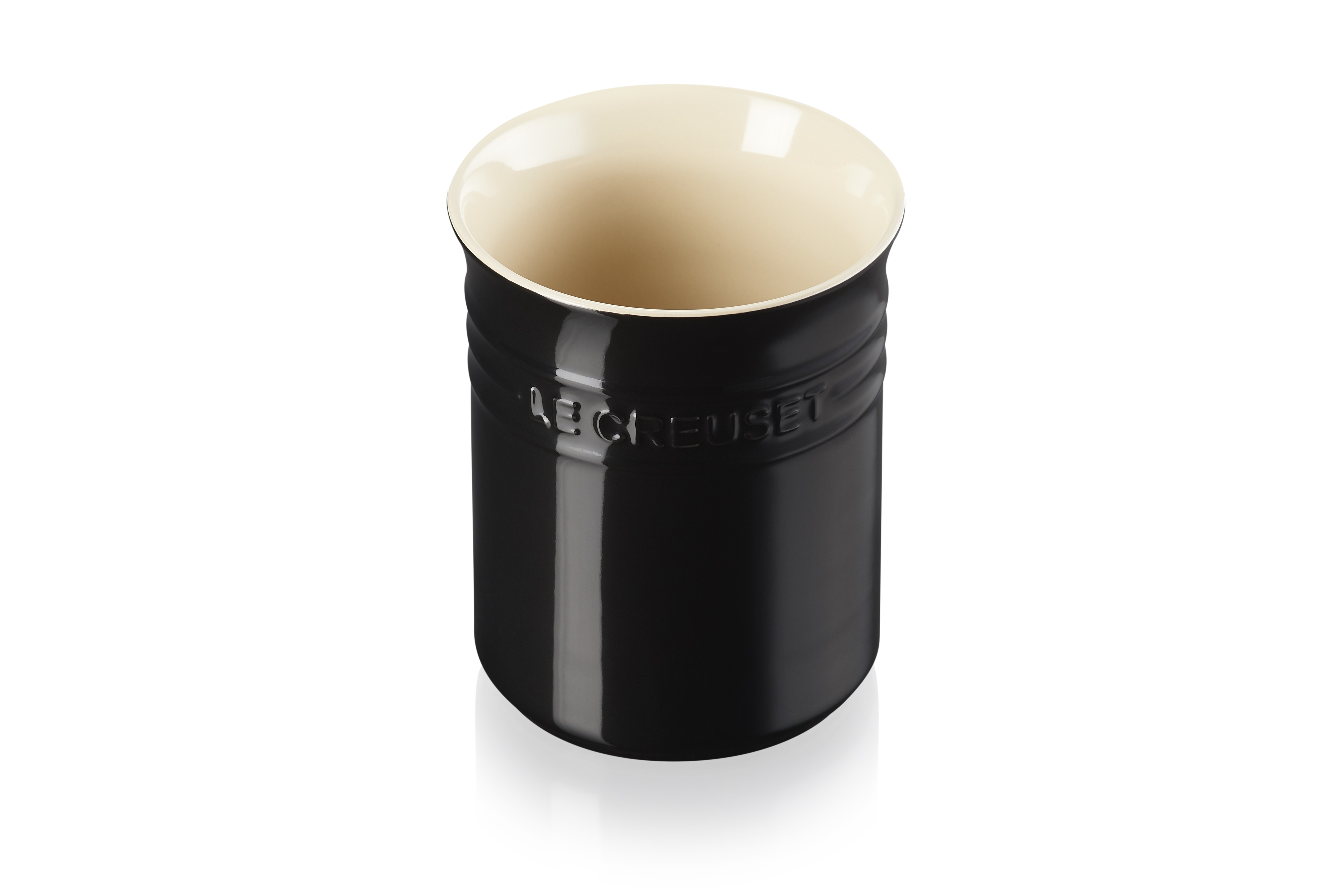 Le Creuset Topf Für Kochkellen Schwarz Glänzend