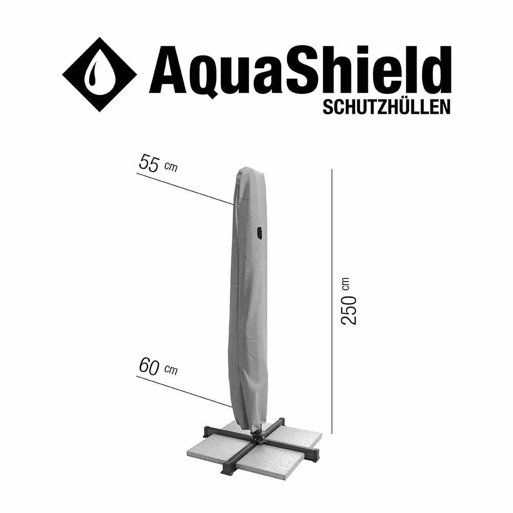 Ampelschirmhülle  in für Schirme 55/60x250cm