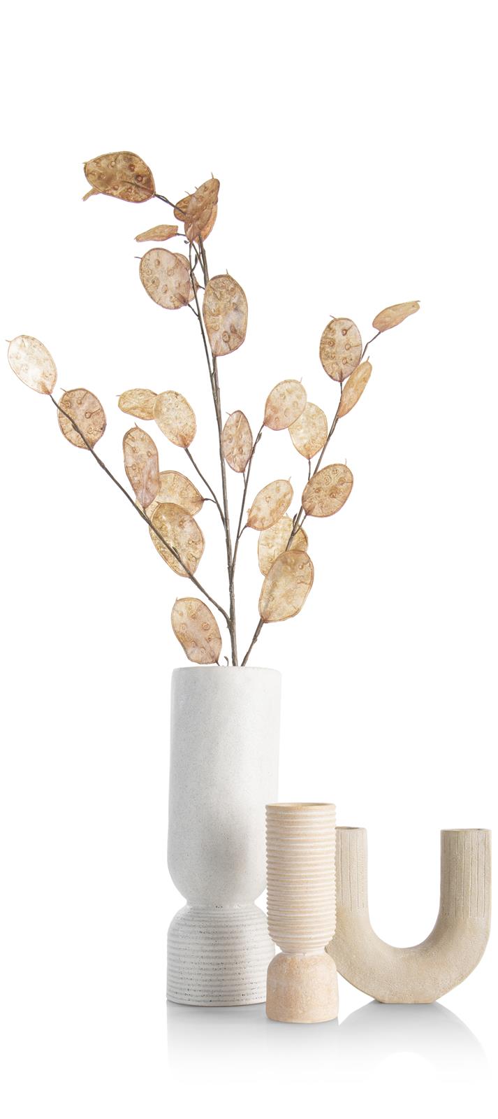 Coco Maison Vase NOVA ca. B7 H19 T7 cm in Polyresin taupe,orange