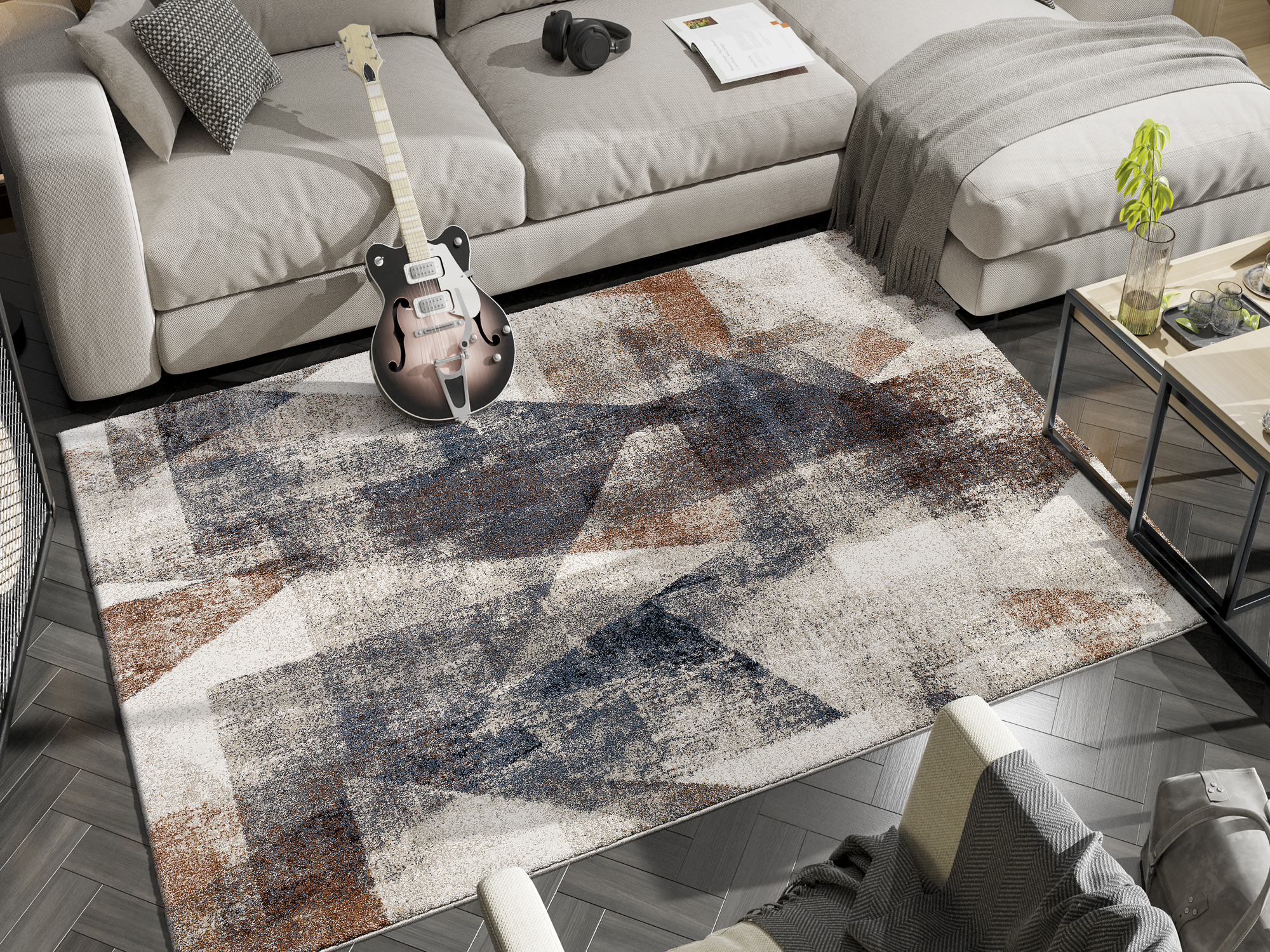 OCI Designer Teppich ca. 200x290cm in Farbe multicolor