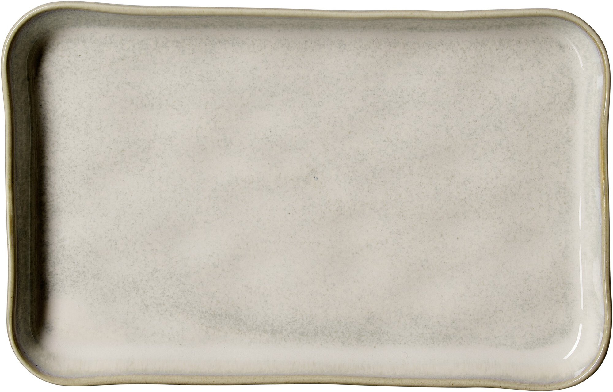 Ritzenhoff & Breker Teller TROMS 19,5x12cm aus Porzellan beige