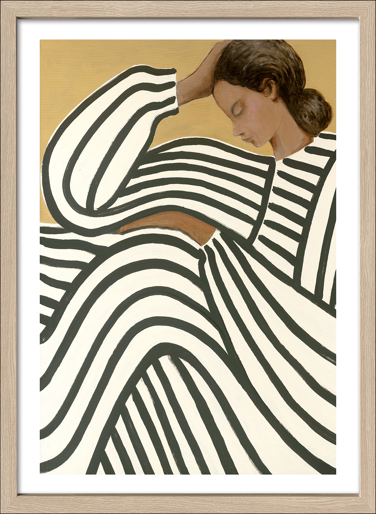 PRO ART Framed-Art Scandic Living 75x55cm Striped Woman