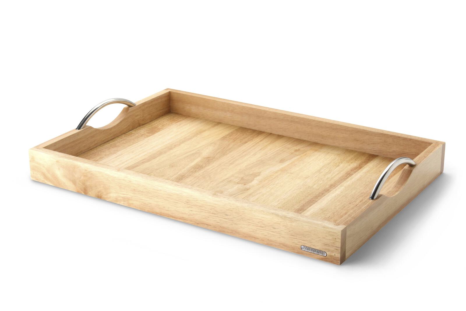 Continenta Tablett 3011 ca. 53x5x36cm in Gummibaumholz