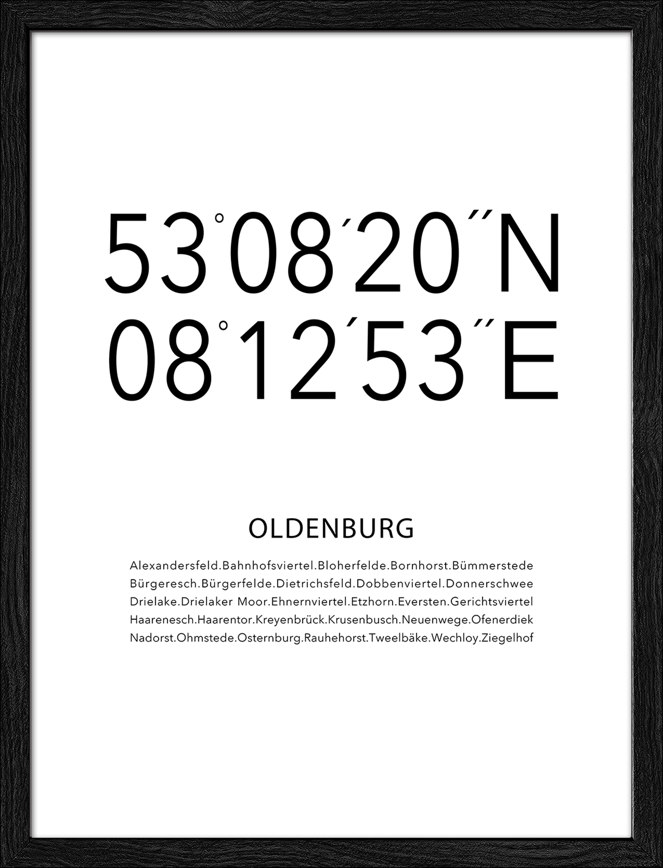 ProArt Framed-Art Slim Scandic 33x43cm Oldenburg