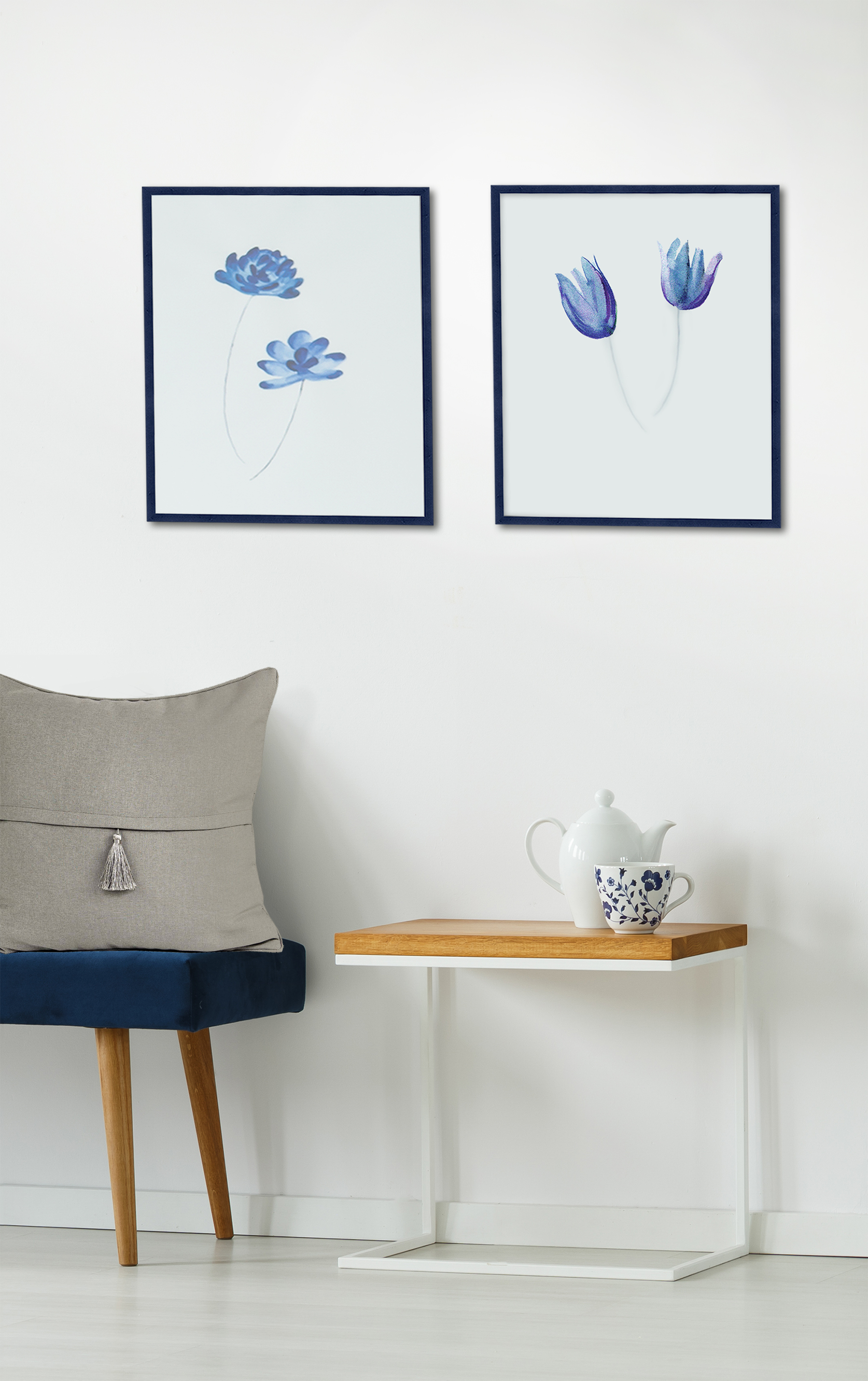 Accent by Nielsen Holz Bilderrahmen Zoom ca. 20x20cm in Farbe Dark Blue