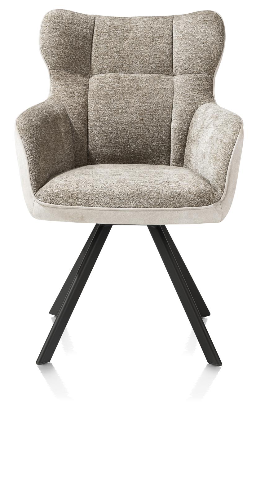 Habufa Armstuhl JOAH ca. B63 H91 T69 cm in Stoff Calabria champagne