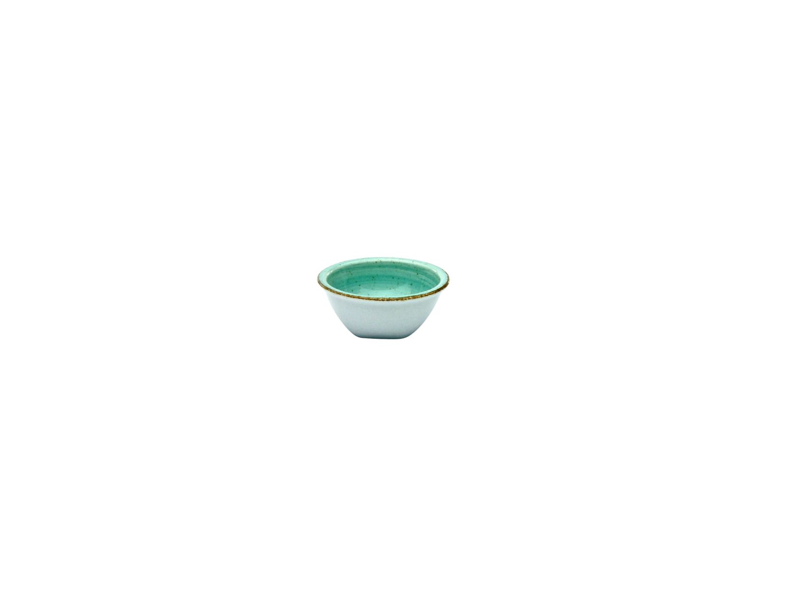 CreaTable Dipschale Vintage Nature in Farbe Aqua glänzend