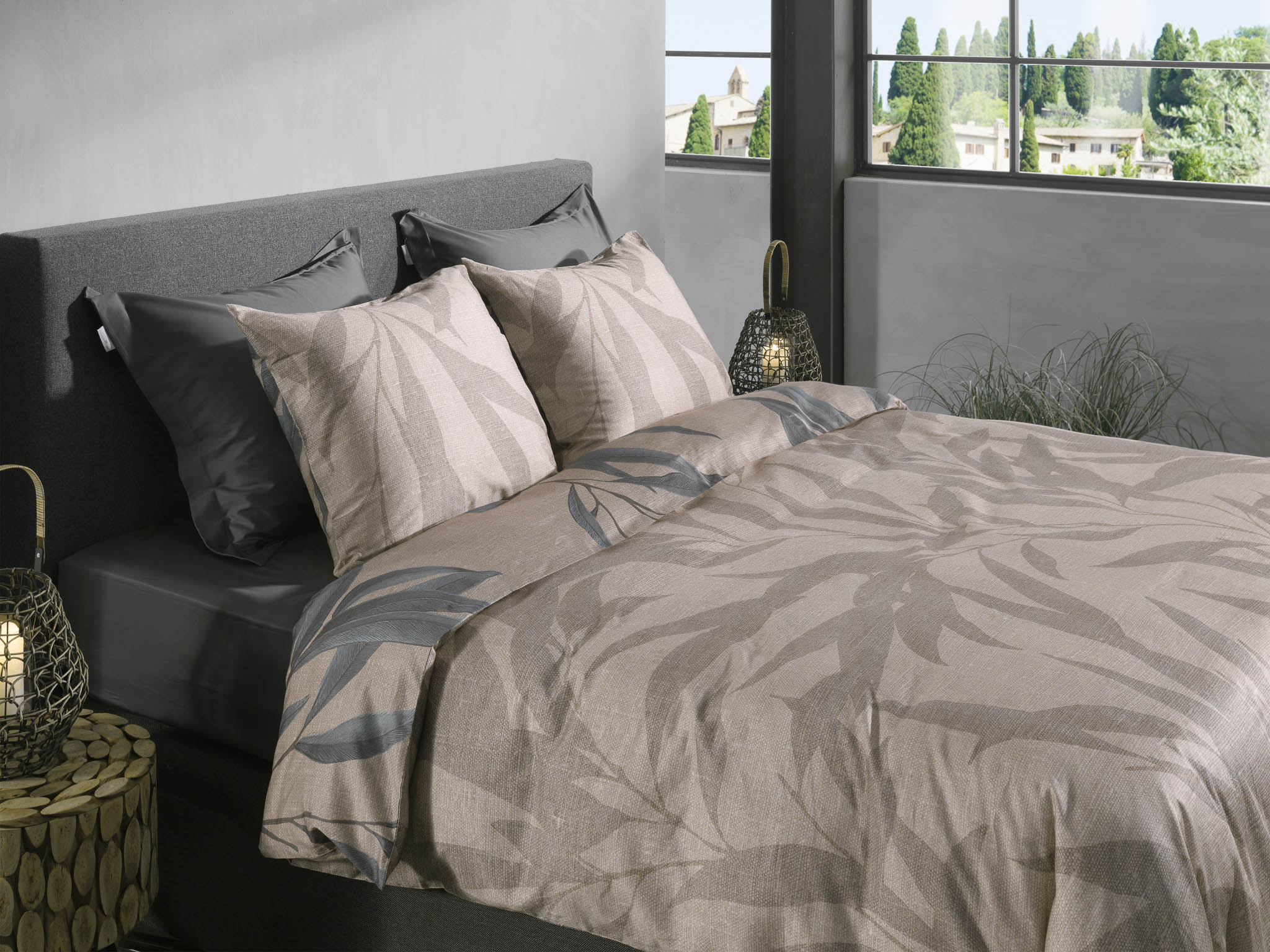 Heckettlane Bettwäsche ca. 135x200cm in Farbe Taupe