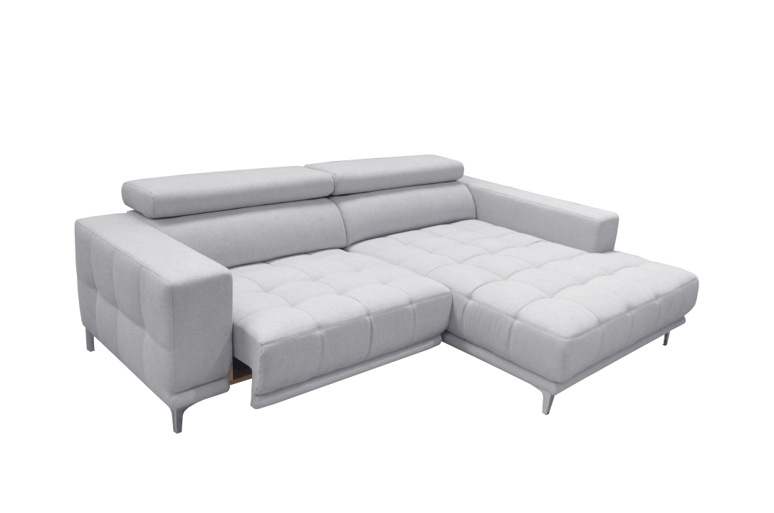 Polsterecke 7536 ca. 278x192cm in Stoff Agate grey
