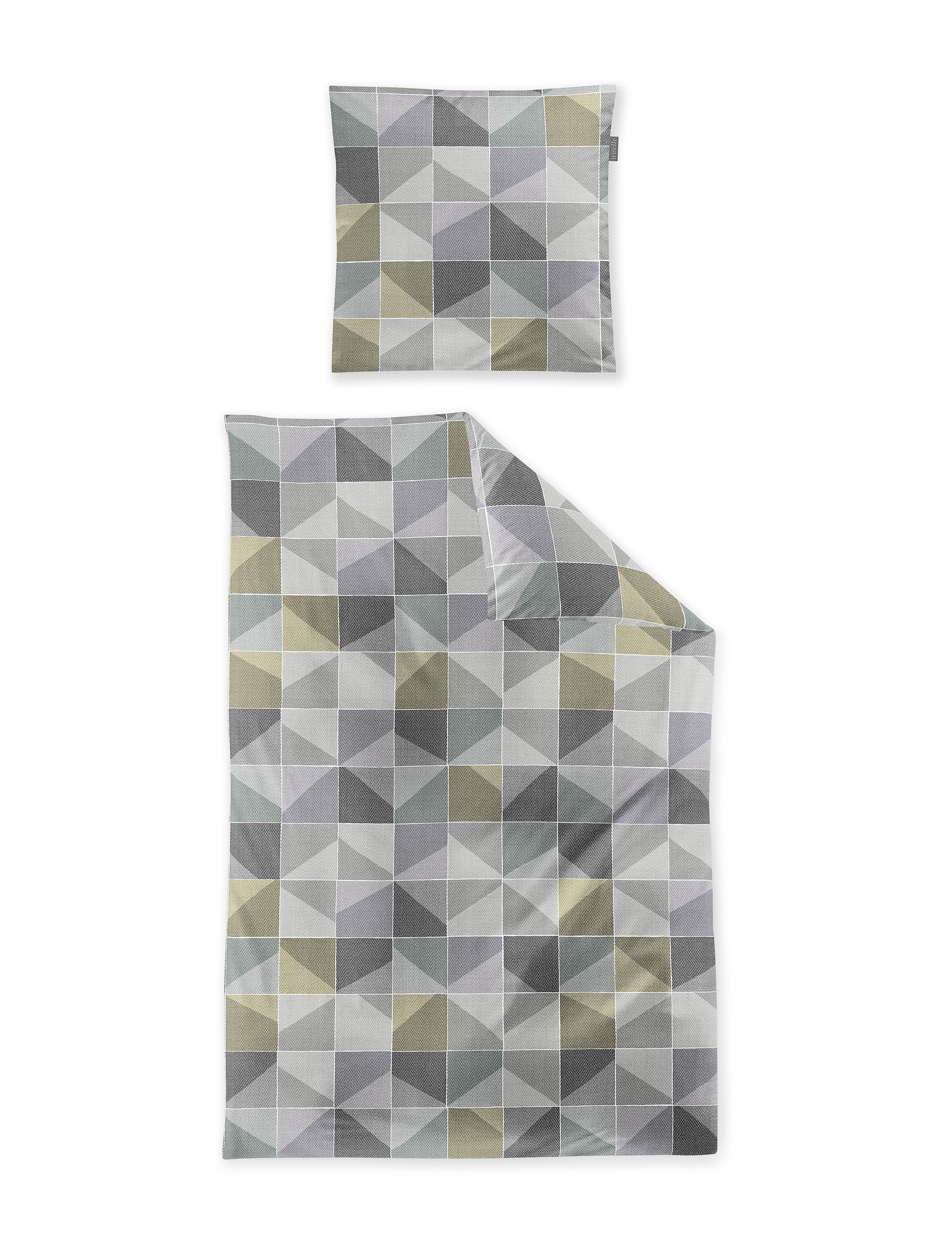 Irisette Edel-Feinbiber Bettwäsche KOALA ca. 135x200cm in Farbe grün