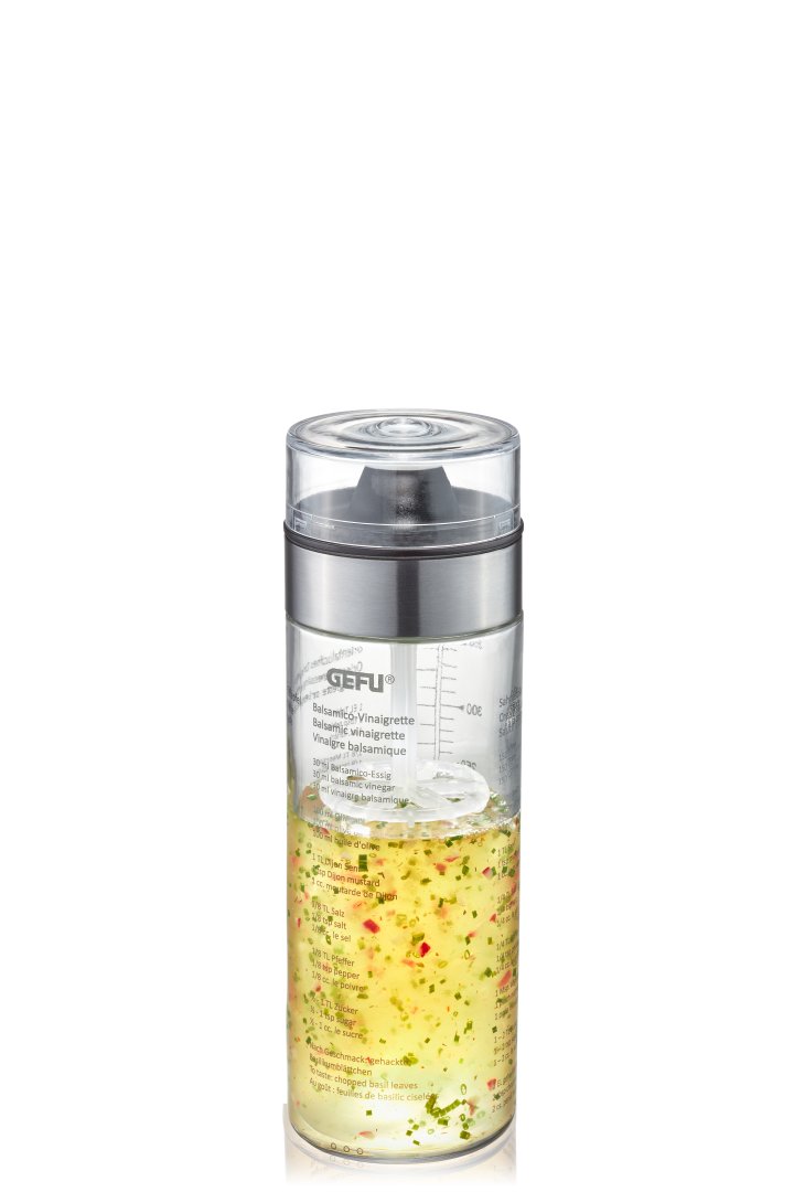 GEFU Dressing-Shaker MIX in Schwarz, transparent