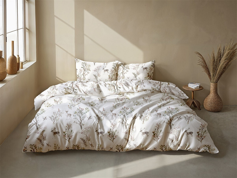 Heckettlane Bettwäsche Hazel 155x220cm HAZEL ca.155x220 cm in Farbe Off-White, Moebel, Bett, Kissen, Dekoration für Zuhause, Bettlaken