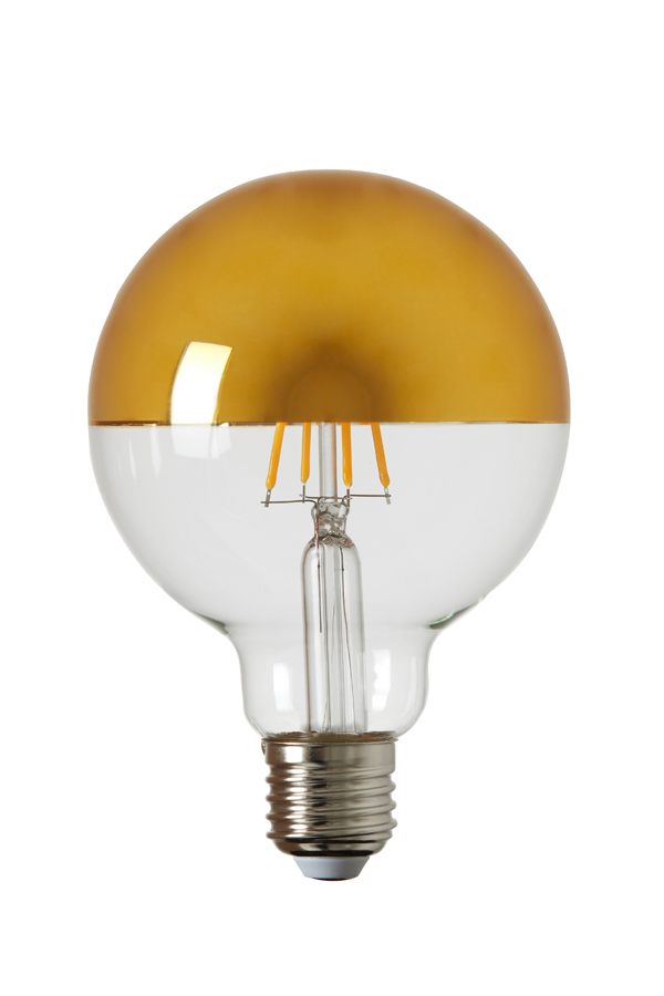 Deko LED Globe LIGHT  in klar + bronze
