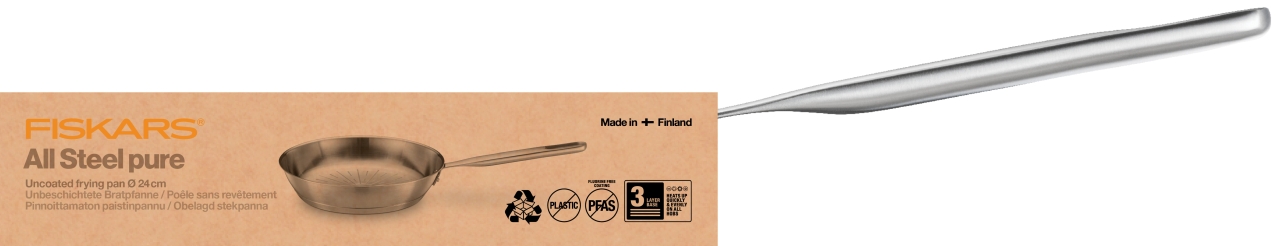 Fiskars Bratpfanne ALL STEEL 24cm