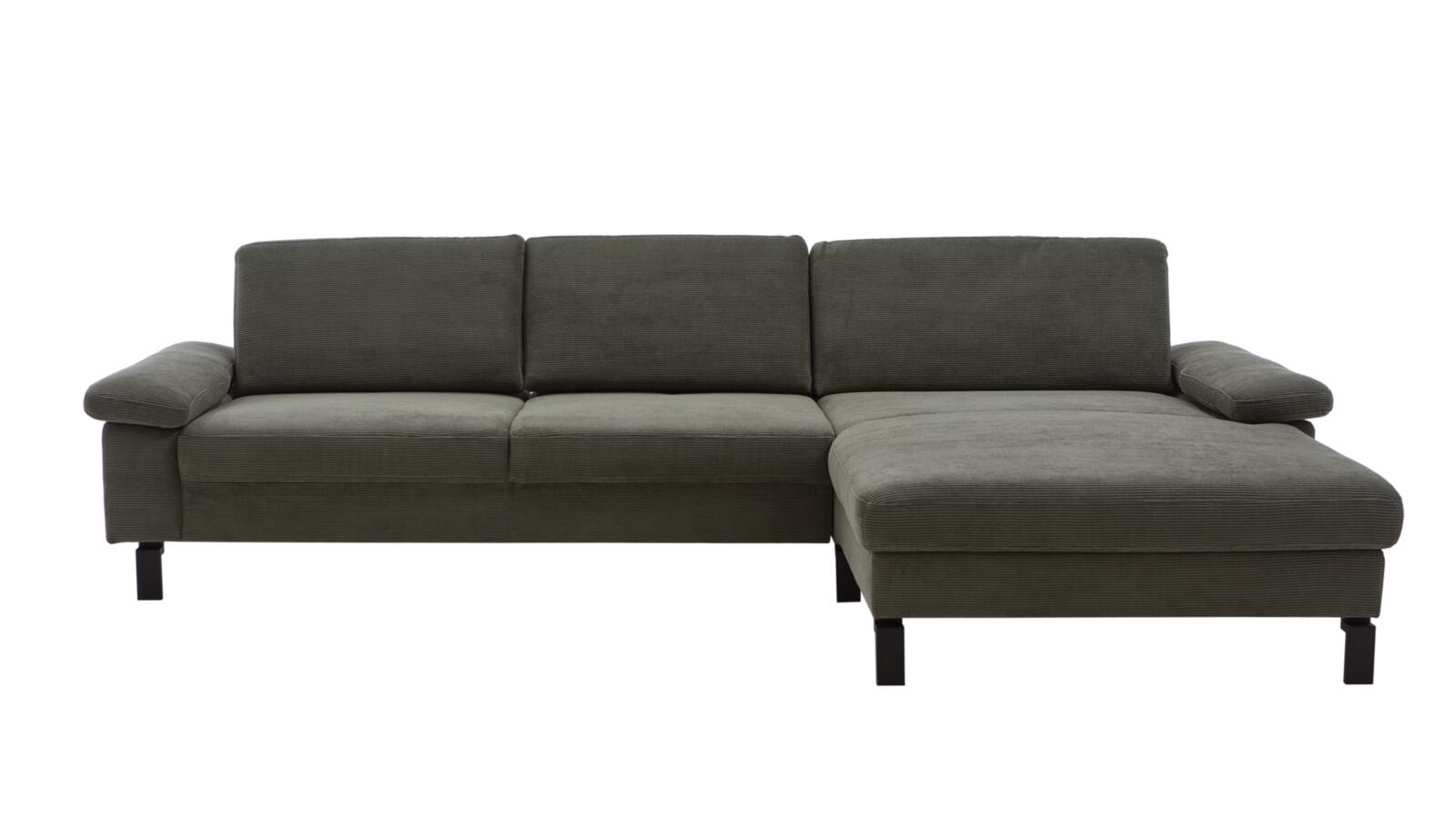 Candy Polsterecke SK MOVE ca. 304x185-209 cm in Stoff Feincord oliv PG:Cord, Couch, Mobiliar