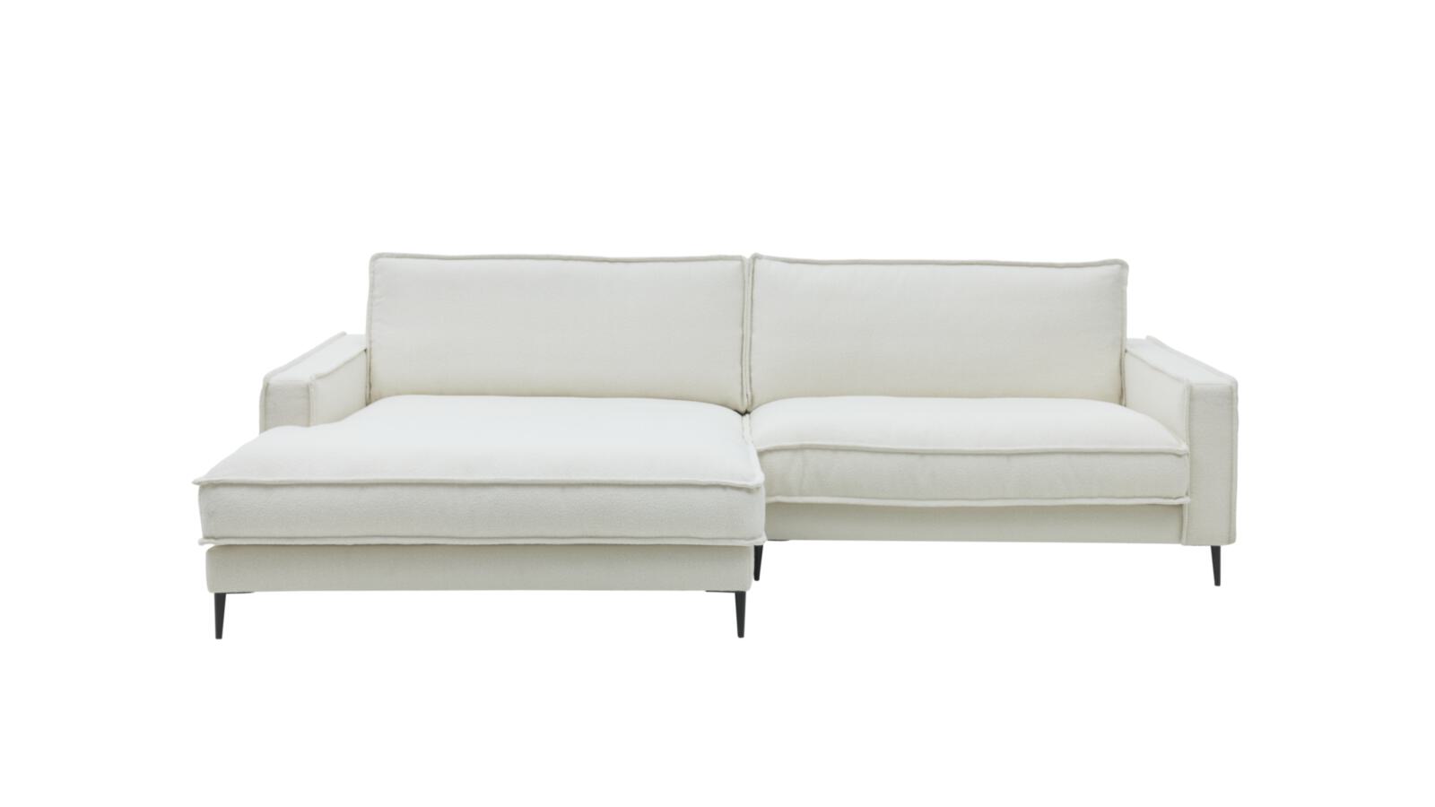 Roomio Eckkombination NO. 4102 ca. 190x272cm in Stoff Loop white