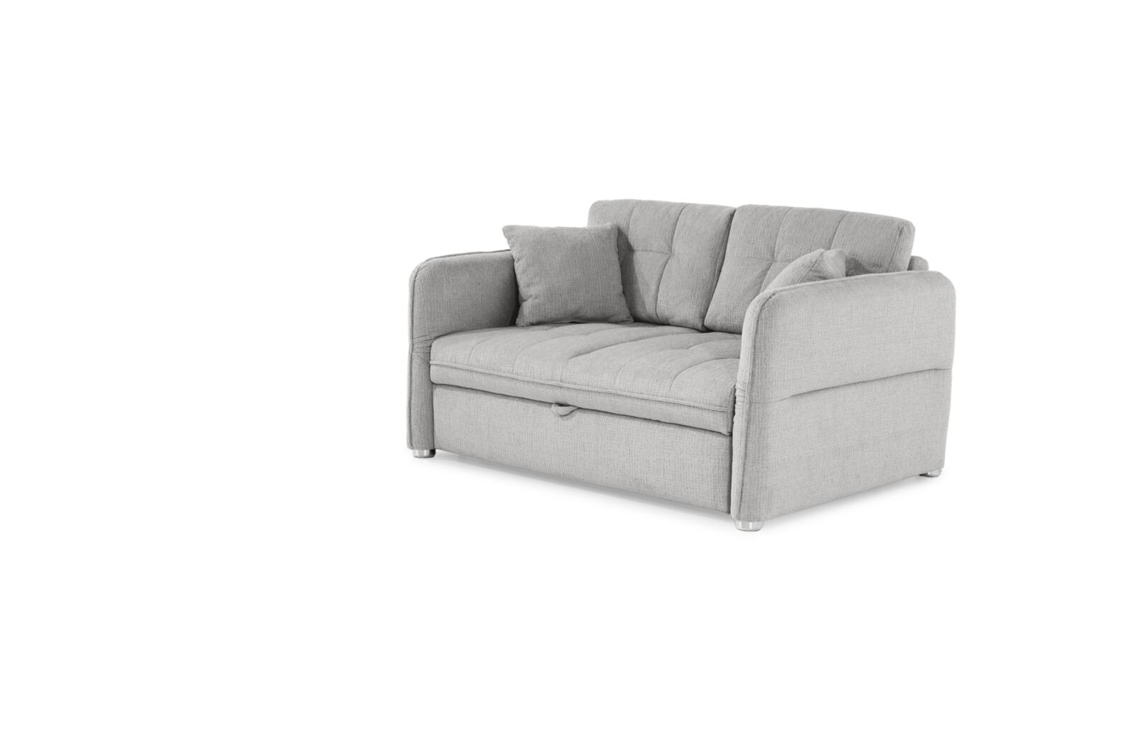 JOB 140 LEON in Chenille 44329 hellgrau, Moebel, Couch, Kissen, Dekoration für Zuhause, Stuhl