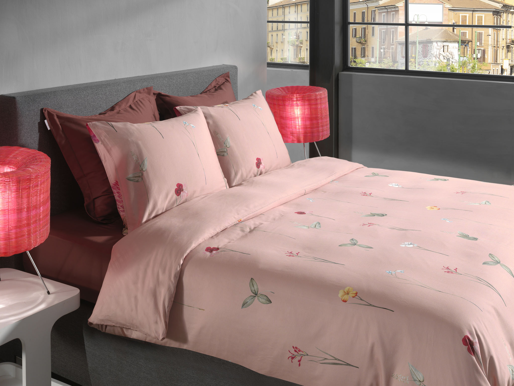 Heckettlane Bettwäsche ca. 155x220cm in Farbe Pink