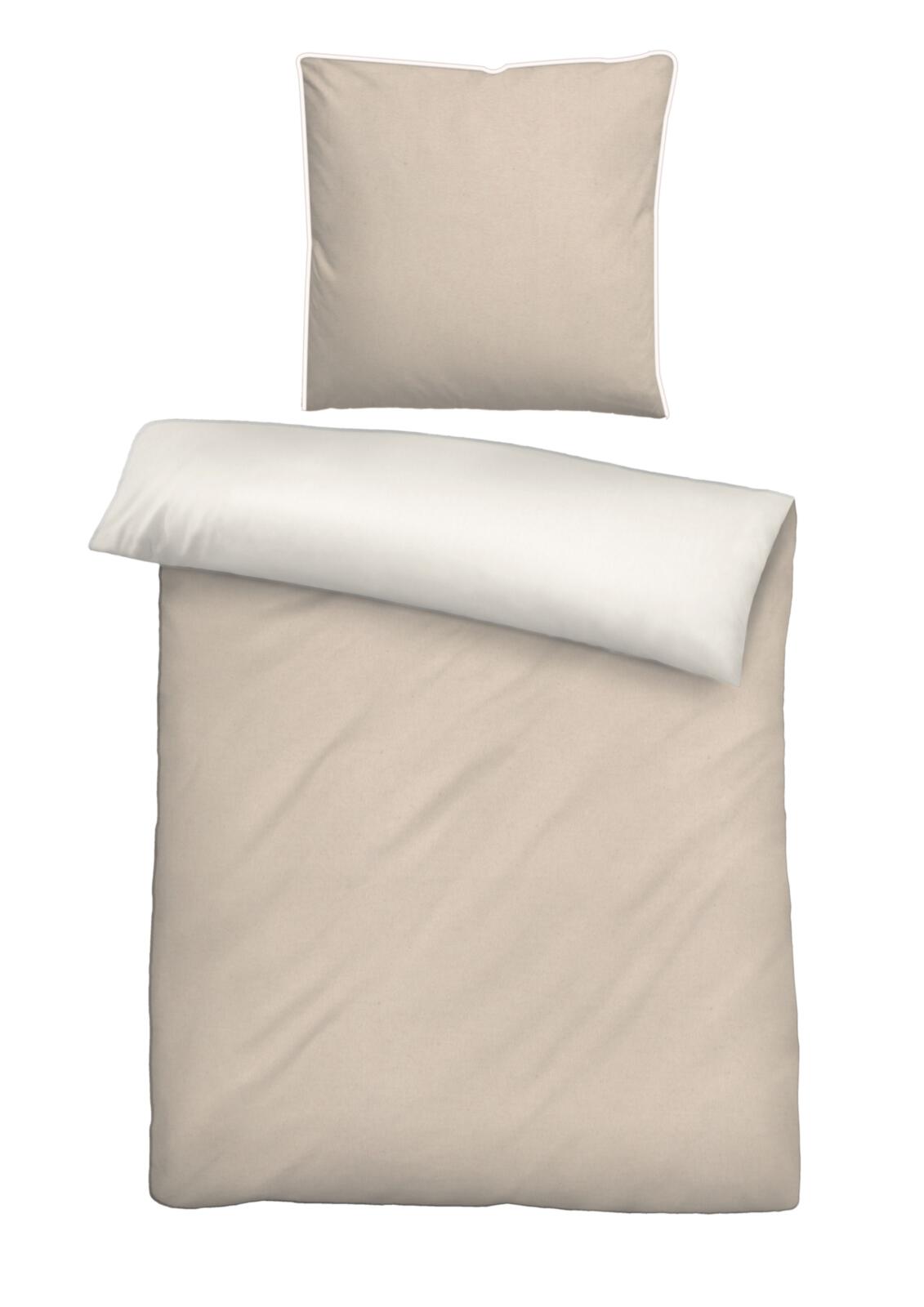 Bettwäsche Biber ca.135x200 0840500 in Farbe 547 taupe Bettwäsche Biber ca.135x200 0840500 in Farbe 547 taupe, Kissen, Dekoration für Zuhause, Leinen, Decke