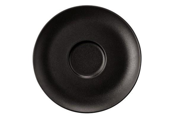 Seltmann Weiden Kombi-Untertasse groß 16,5cm Liberty 65164 Velvet Black