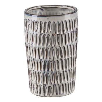 Gasper Keramik Vase SAGRES in Farbe Rauchgrau