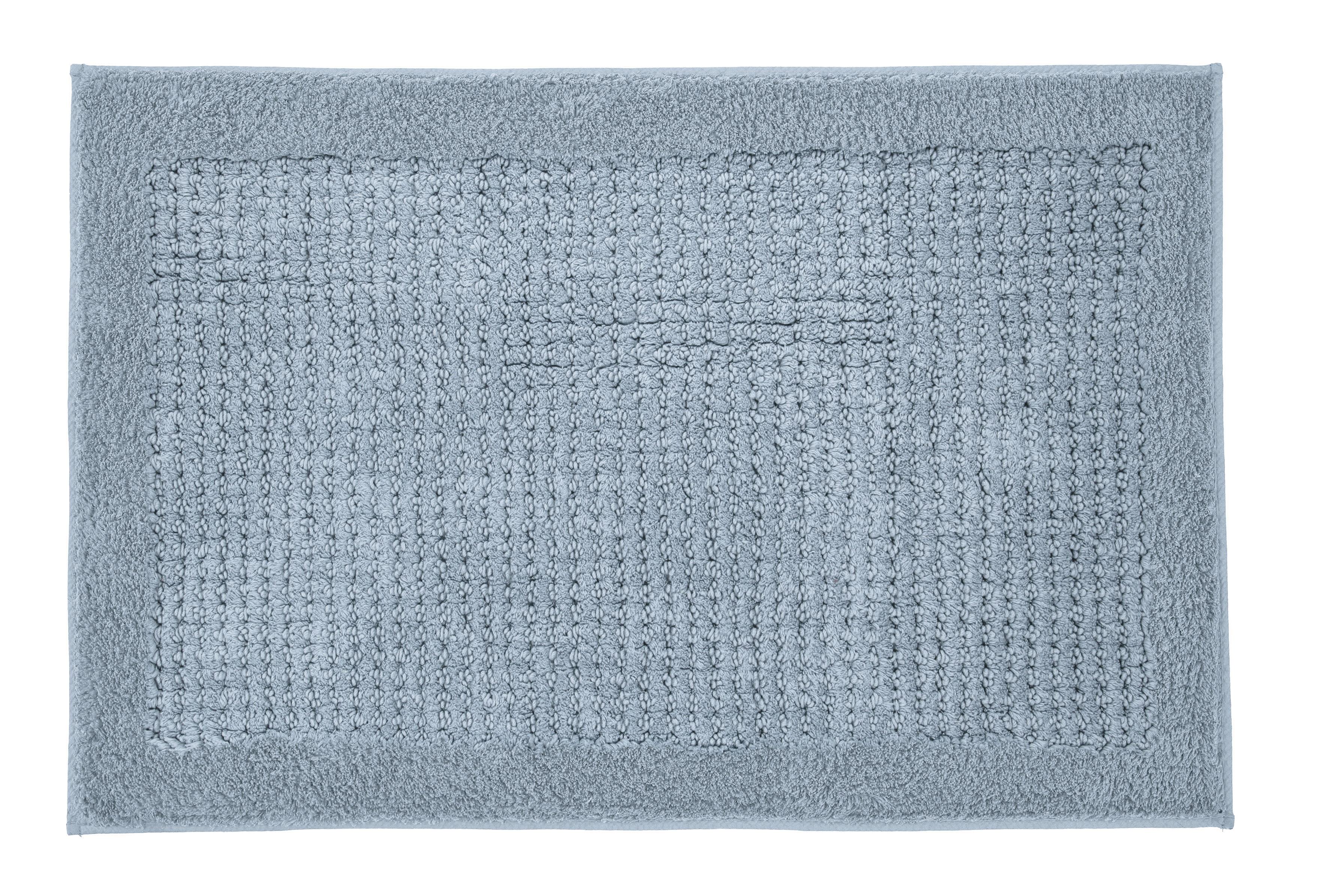 Kleine Wolke Badteppich NET ca. 60x90cm in Farbe Stahlblau