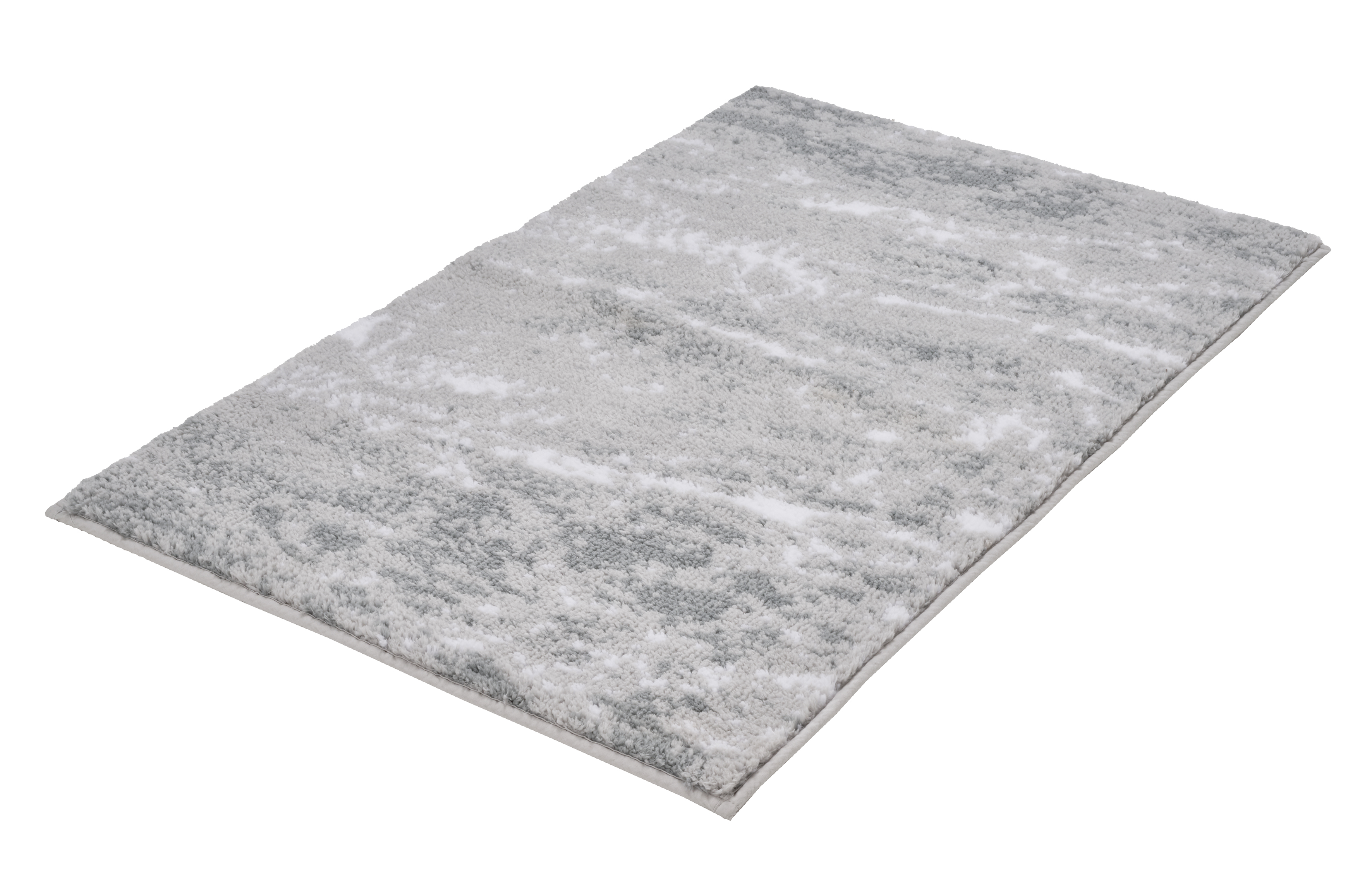 Kleine Wolke Badteppich NEVOA ca. 60x90cm in Farbe Silbergrau