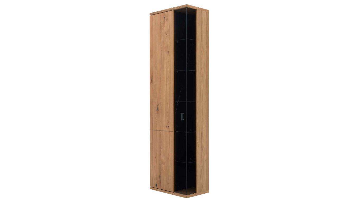 Vitrine  in Asteiche Lamelle massiv geölt