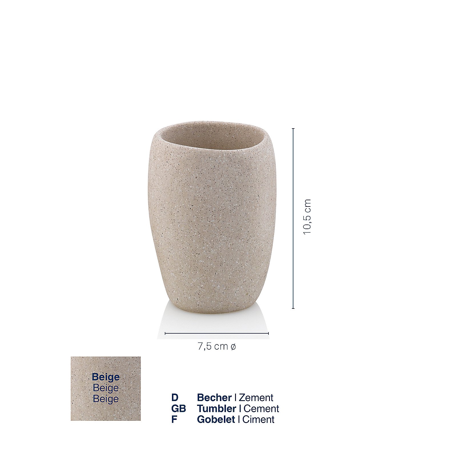 Kela Becher Roda beige RODA in , Töpferei, Krug, Kunst, Porzellan, Vase