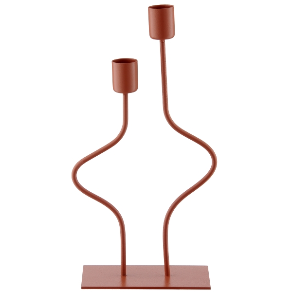 Roomio Kerzenhalter SWING ca. B14 H26 T6 cm in Fb. amber, Lampe, Kerze