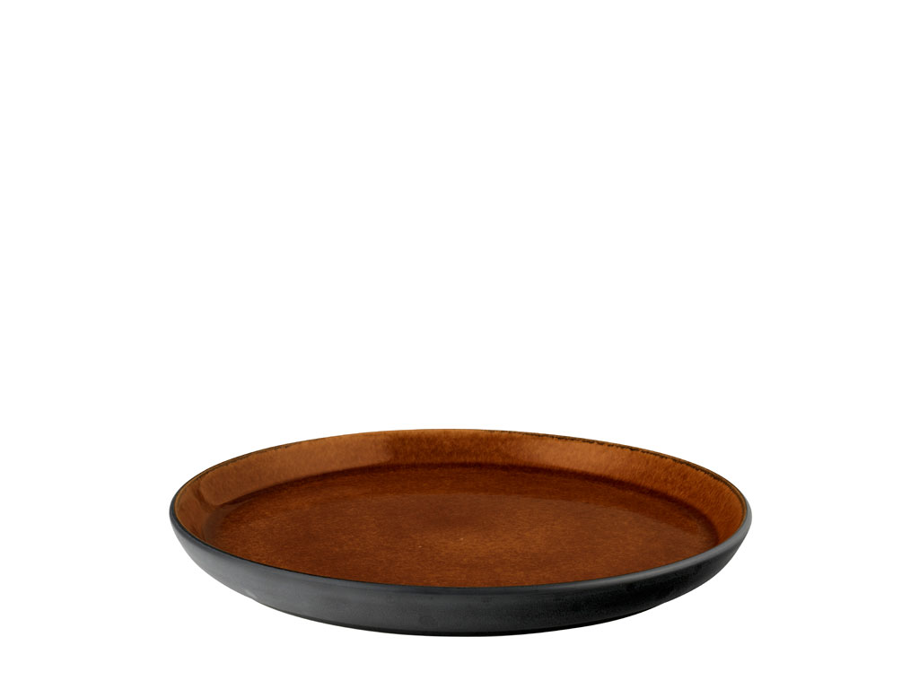BITZ Teller 21 cm in Farbe schwarz/amber