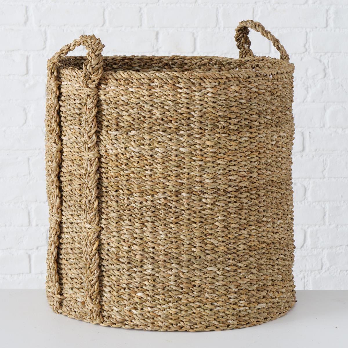 Boltze Korb Sophy, Rund, H 45 cm, D SOPHY in Seegras natur