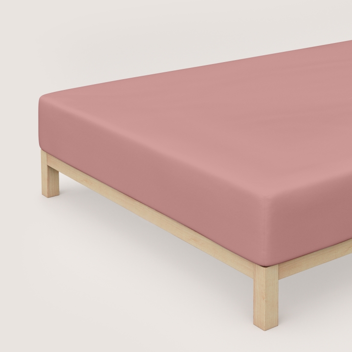 Schlafgut Pure Boxspring Spannbettlaken ca. 140x200-160x220cm in Farbe Purple Mid