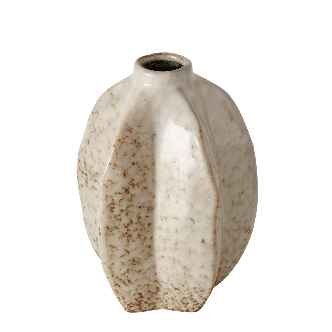 Boltze Vase Arquette in Farbe Steinzeug creme