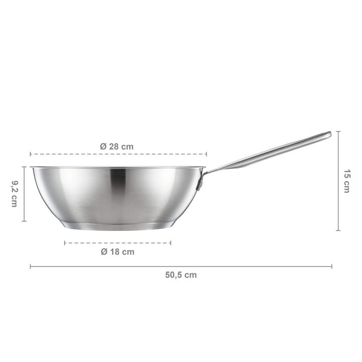 Fiskars Wok ALL STEEL 28cm