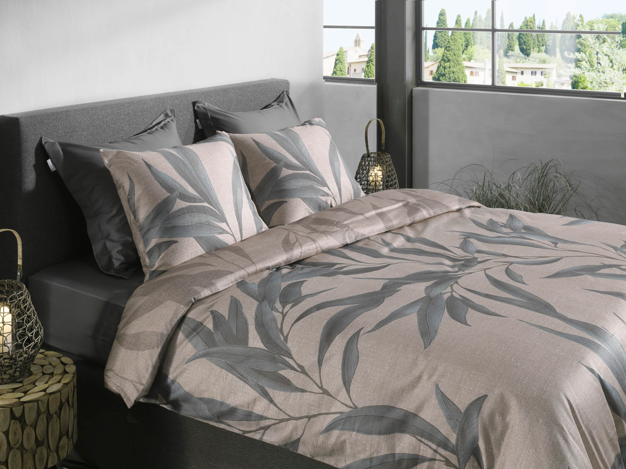 Heckettlane Bettwäsche ca. 135x200cm in Farbe Taupe