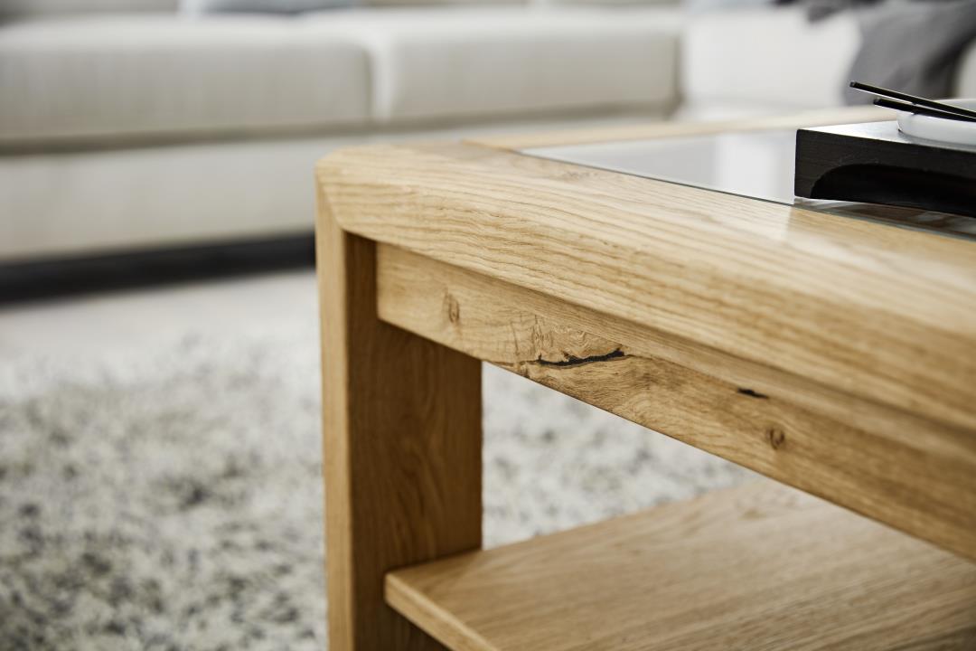 Musterring Couchtisch Puerto, ca. 115 x 65 x 45 cm in Asteiche geölt
