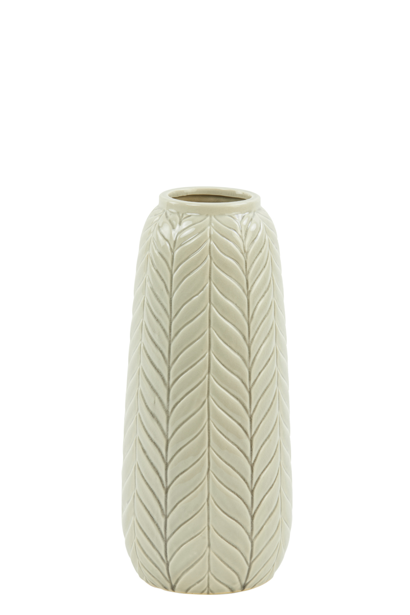 Light & Living Vase 14,5x33,5cm in Keramik creme
