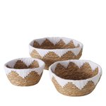 Boltze Korb Aluna  H:13 cm ALUNA in Polyester,Seegras natur weiß