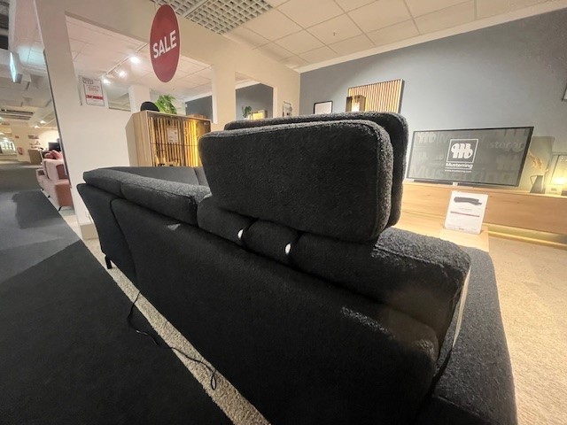 Musterring Polsterecke MR 385 ca. 210 x 230 cm in Stoff Loop black   , Couch, Mobiliar, Drinnen, Lounge, Gemälde
