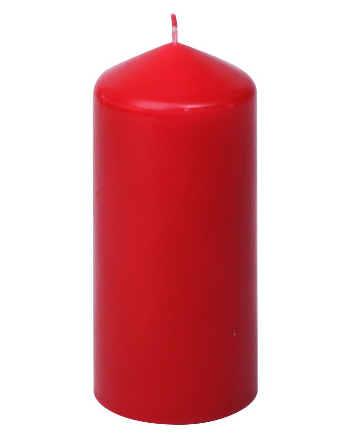 Gebr. Steinhart Stumpenkerze in Farbe Rubin, Zylinder, Kerze, Essen, Ketchup