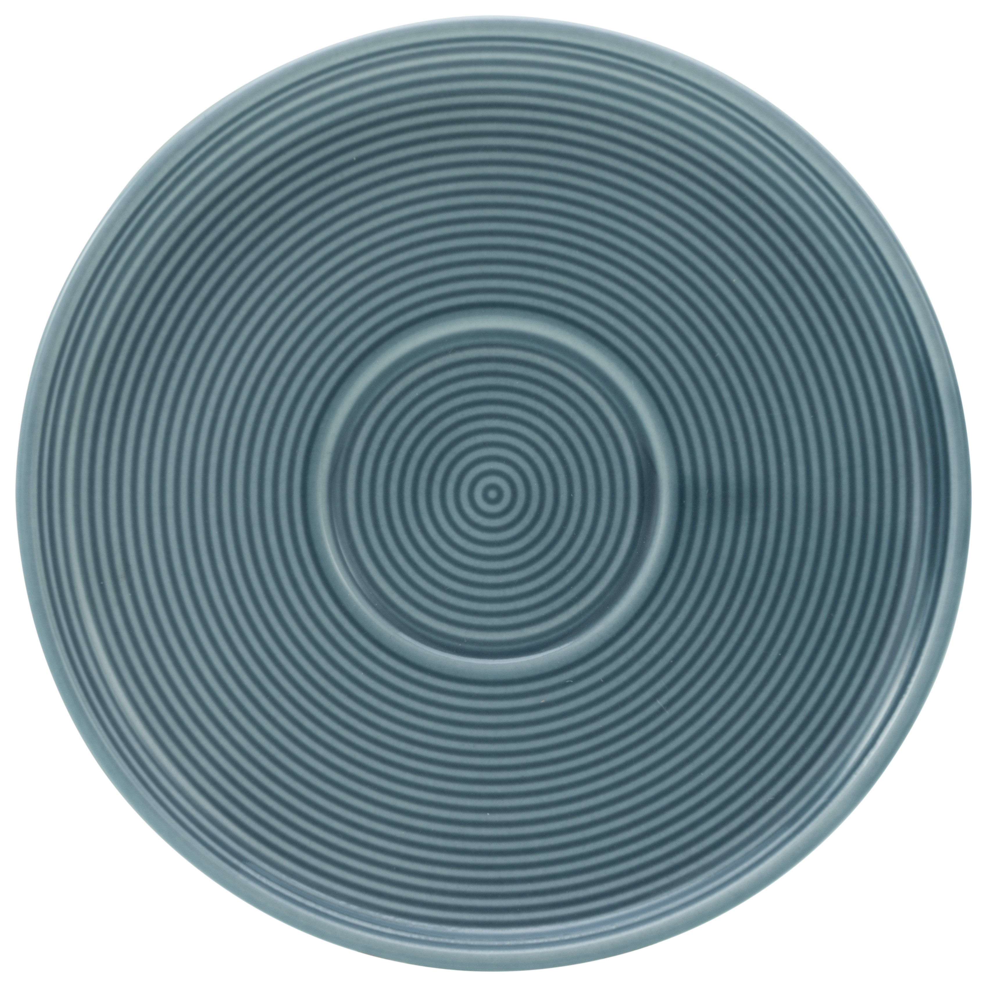 CreaTable Untertasse Session in Farbe Blau glänzend, Dekoration für Zuhause, Spirale, Teppich, Spule, Teller