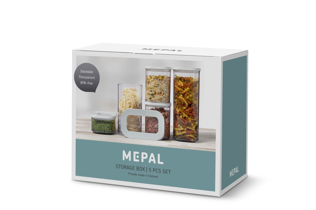 Mepal Modula Starterset 5-tlg. 2000 + 1500 + 1000 + 1000 + 425 ml in Farbe Weiß